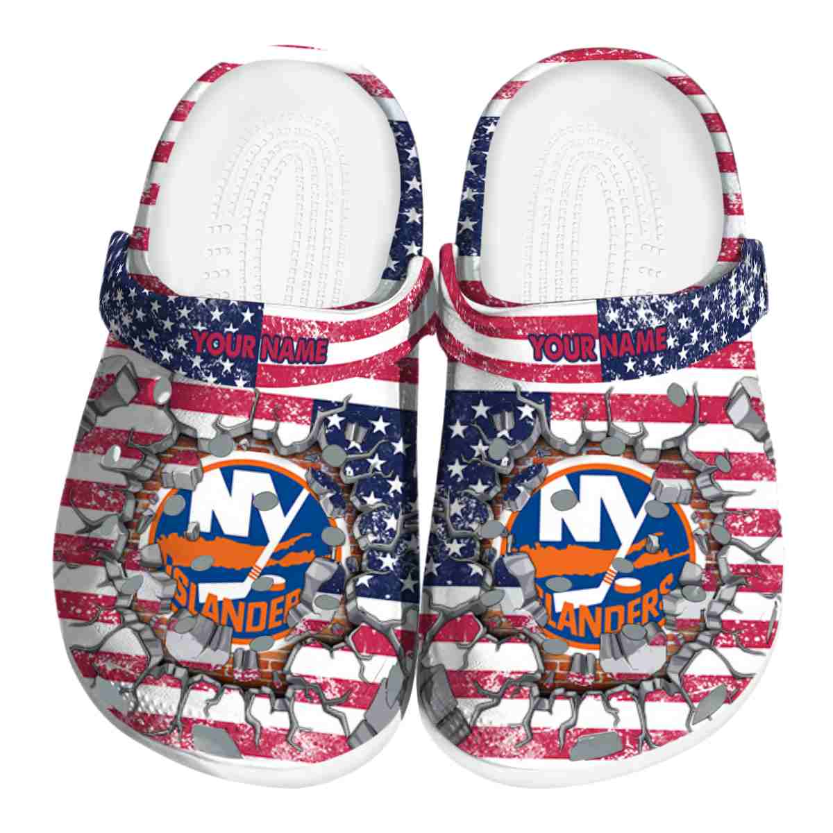 footwearmerch new york islanders nhl sport crocs crocband clogs shoes comfortable for men women and kids plooj