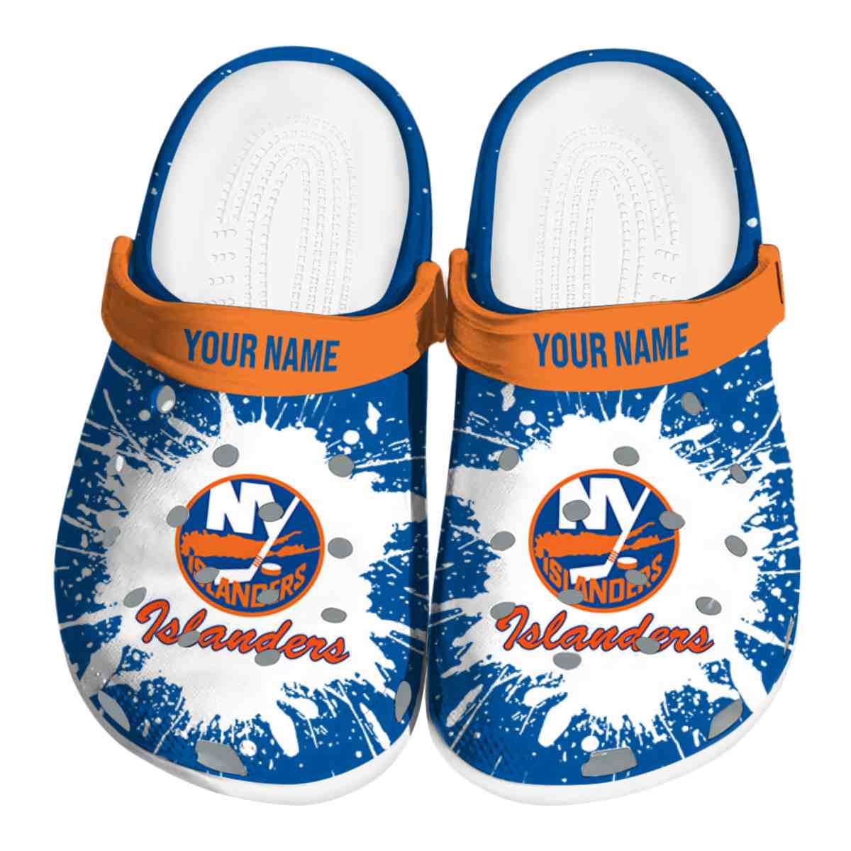 footwearmerch new york islanders nhl sport crocs crocband clogs shoes comfortable for men women and kids x7ii4