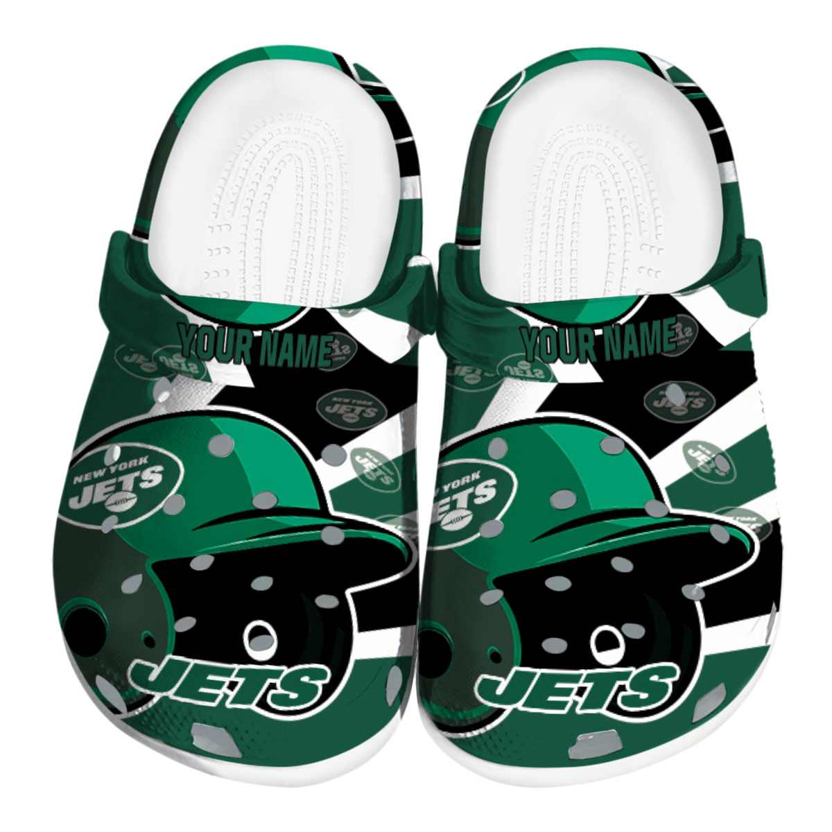 footwearmerch new york jets nfl sport crocs crocband clogs shoes comfortable for men women and kids 5gibd