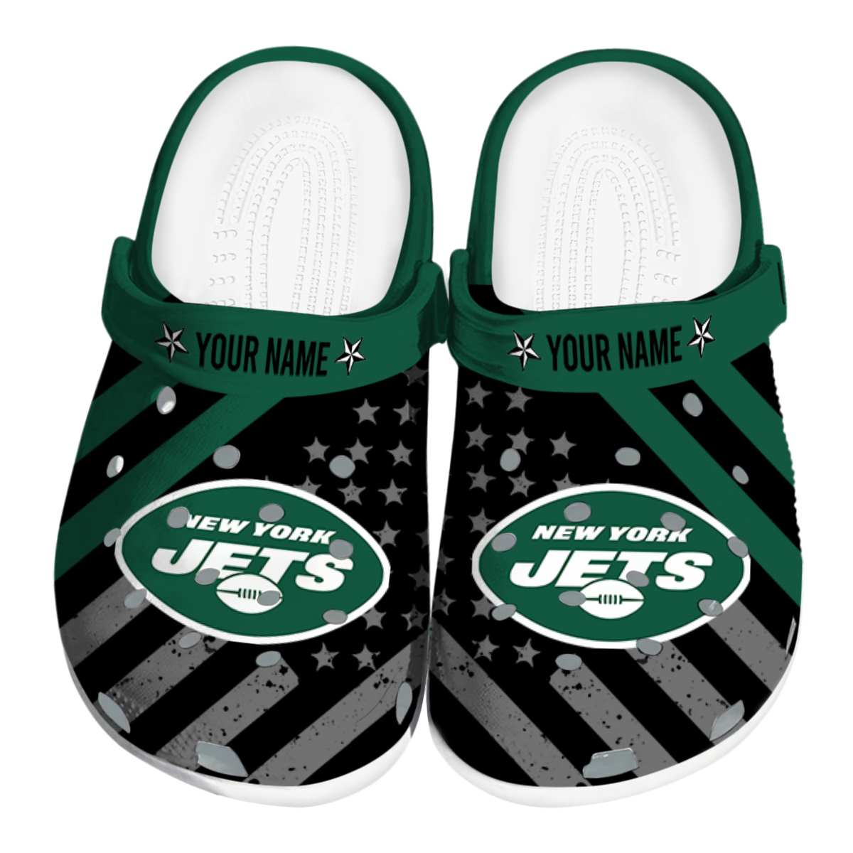 footwearmerch new york jets nfl sport crocs crocband clogs shoes comfortable for men women and kids ns7s9