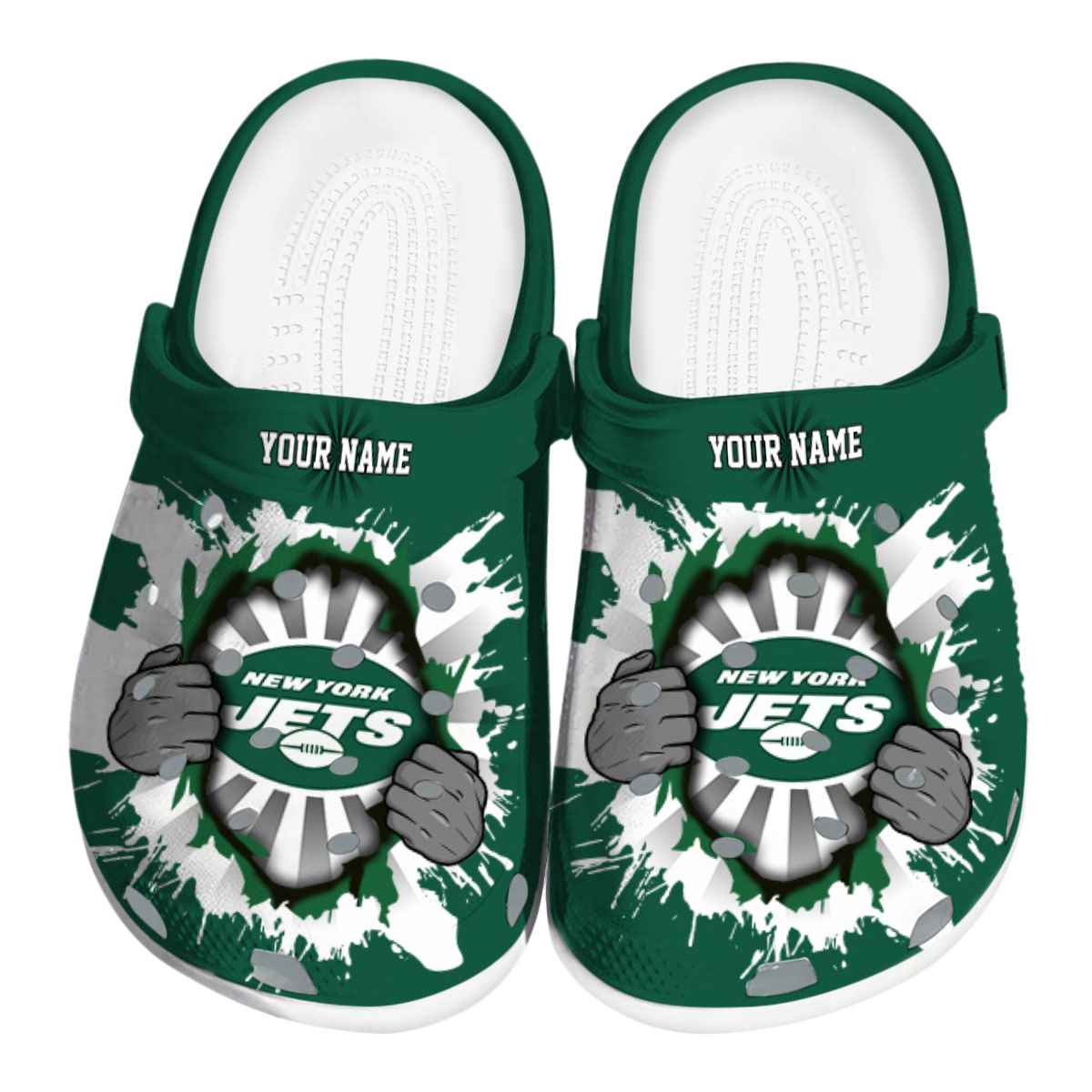 footwearmerch new york jets nfl sport crocs crocband clogs shoes comfortable for men women and kids ojzjl