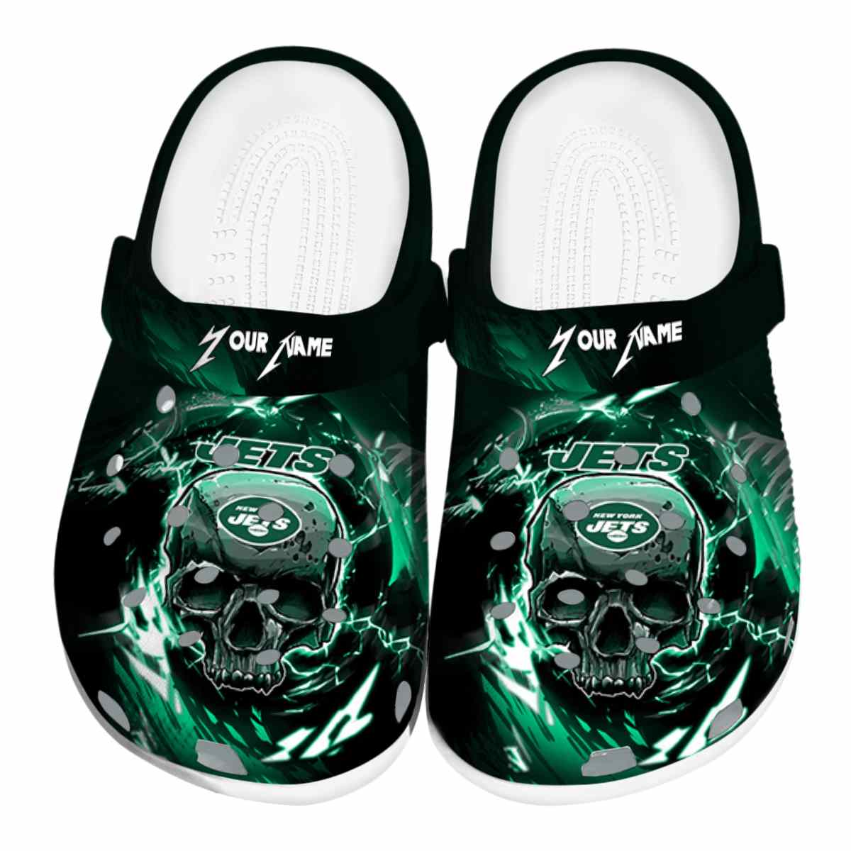 footwearmerch new york jets nfl sport crocs crocband clogs shoes comfortable for men women and kids tzloz