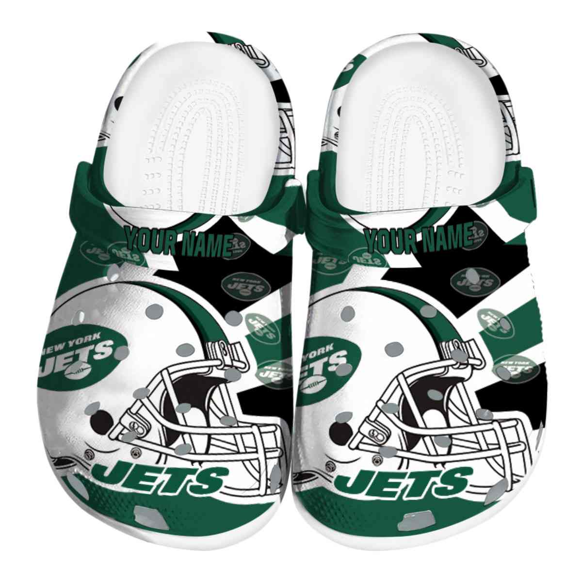 footwearmerch new york jets nfl sport crocs crocband clogs shoes comfortable for men women and kids umqbo
