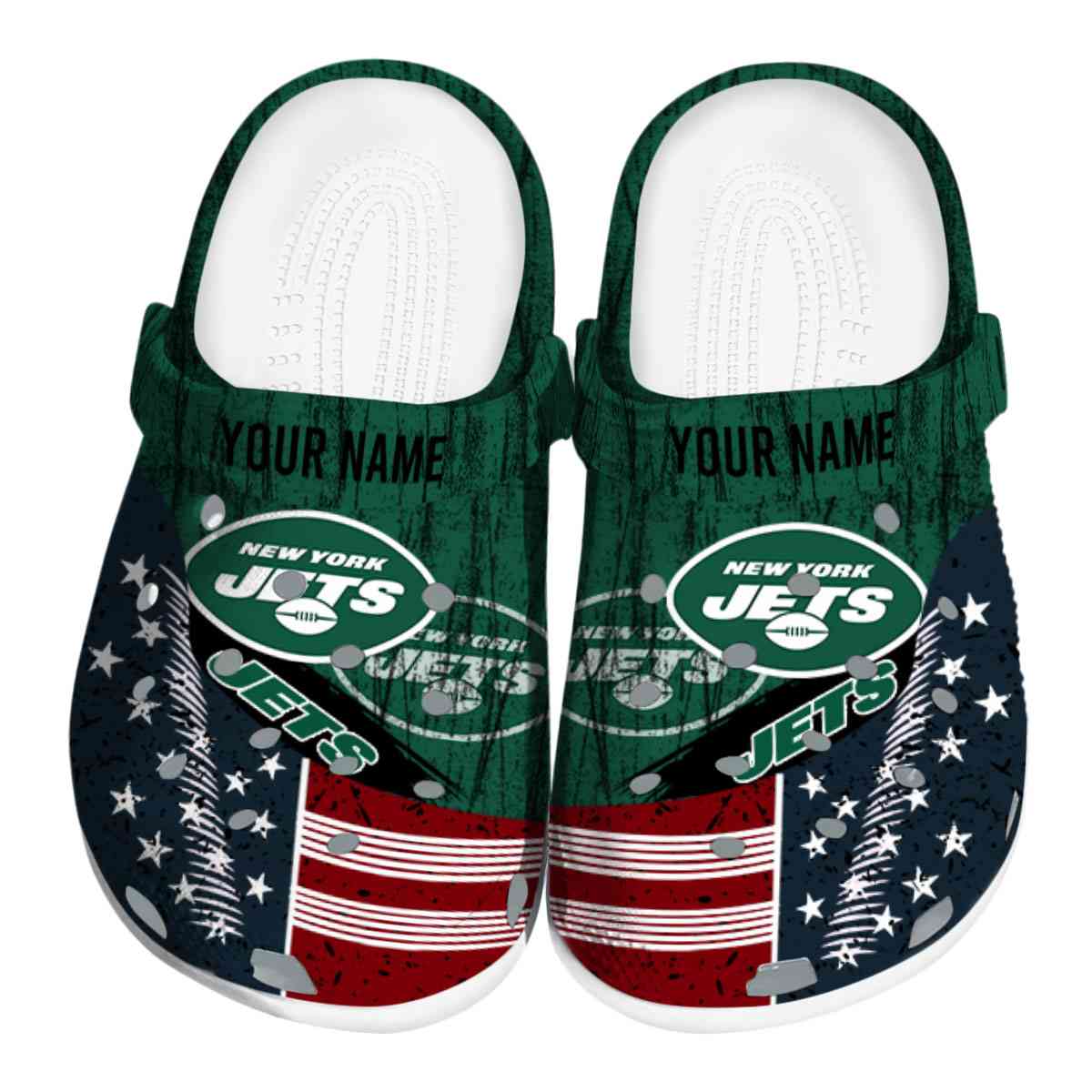 footwearmerch new york jets nfl sport crocs crocband clogs shoes comfortable for men women and kids wqk8i