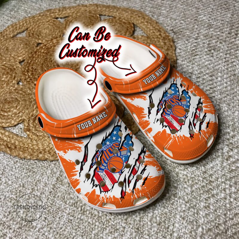 footwearmerch new york knicks nba sport crocs crocband clogs shoes comfortable for men women and kids cym3o