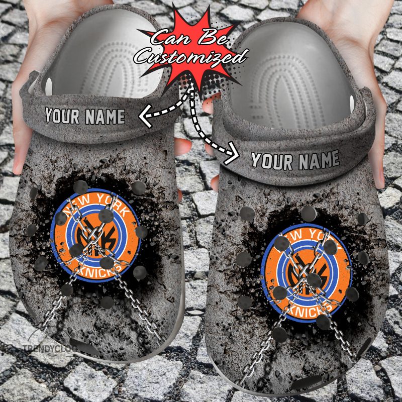 footwearmerch new york knicks nba sport crocs crocband clogs shoes comfortable for men women and kids swc7m