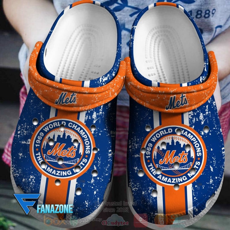 footwearmerch new york mets mlb sport crocs clogs crocband shoes comfortable for men women and kids 95c3w