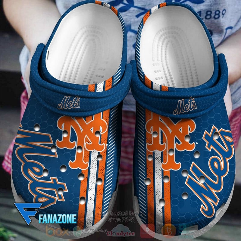 footwearmerch new york mets mlb sport crocs clogs crocband shoes comfortable for men women and kids b88jg