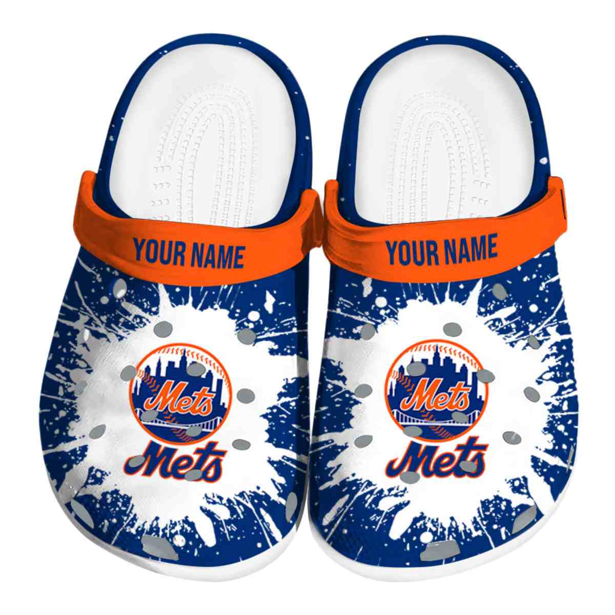 footwearmerch new york mets mlb sport crocs crocband clogs shoes comfortable for men women and kids 2duuc