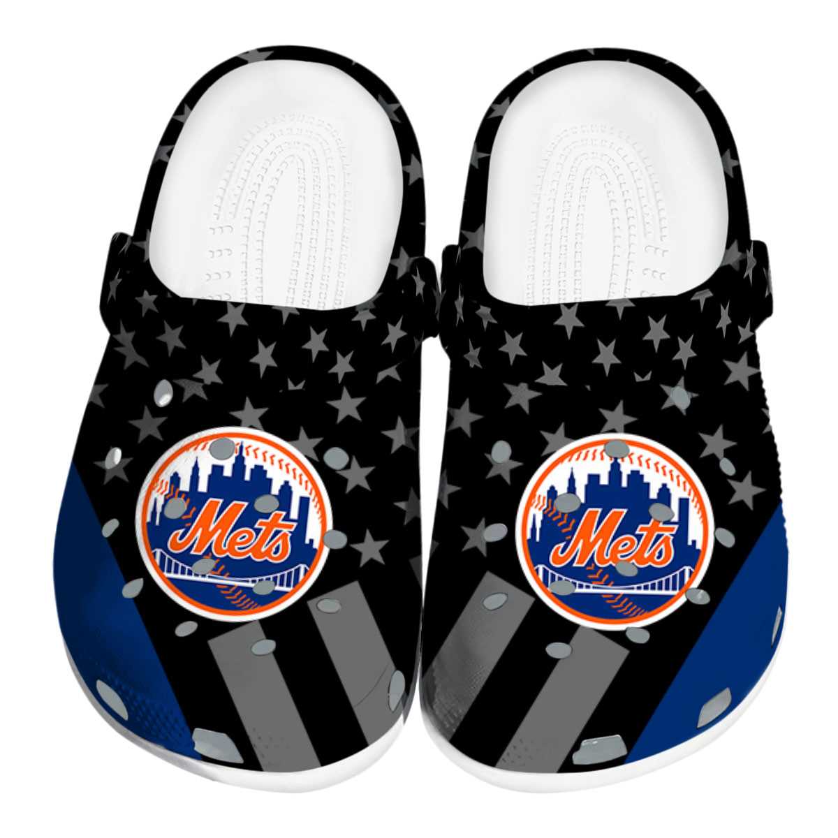footwearmerch new york mets mlb sport crocs crocband clogs shoes comfortable for men women and kids jewh5