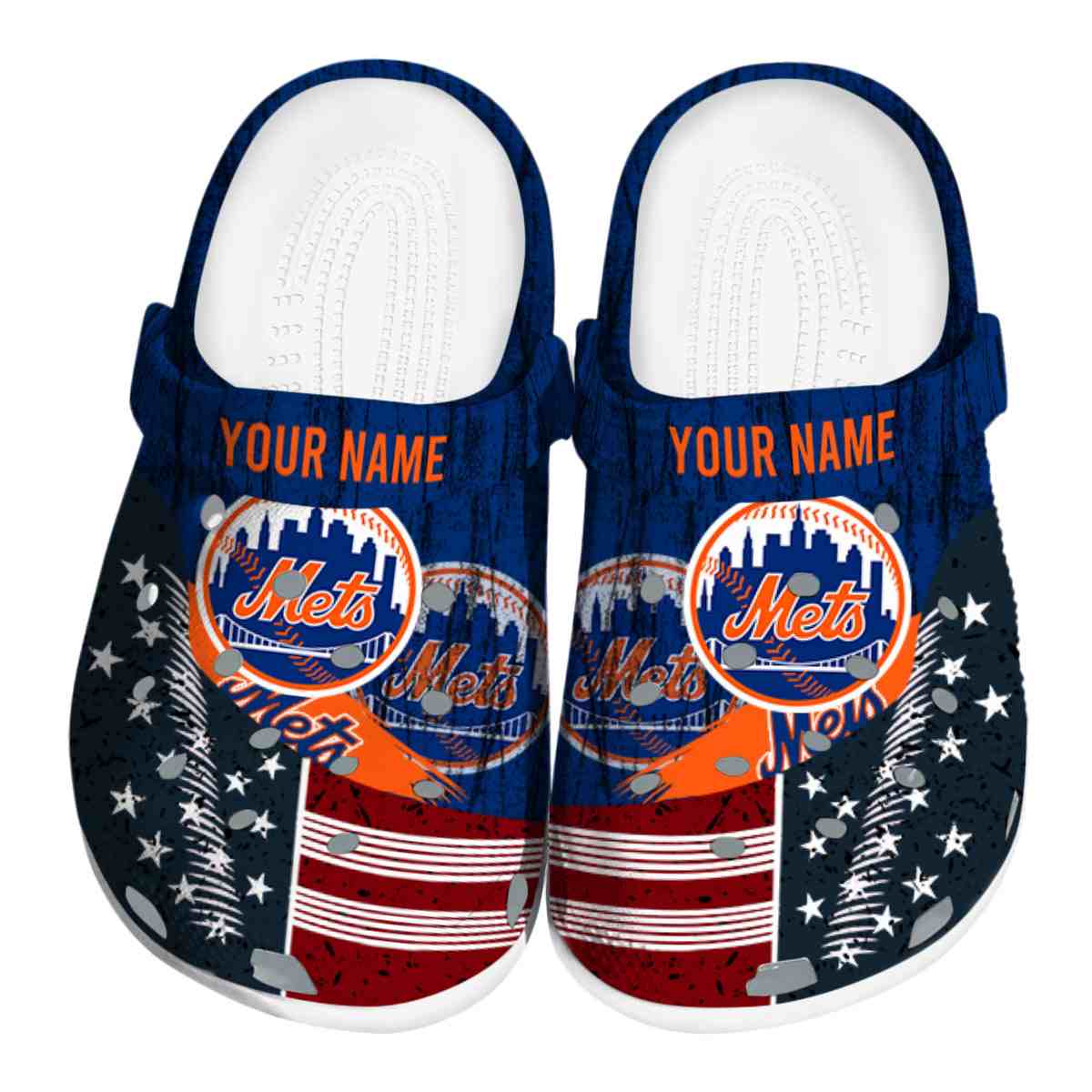 footwearmerch new york mets mlb sport crocs crocband clogs shoes comfortable for men women and kids kewbq