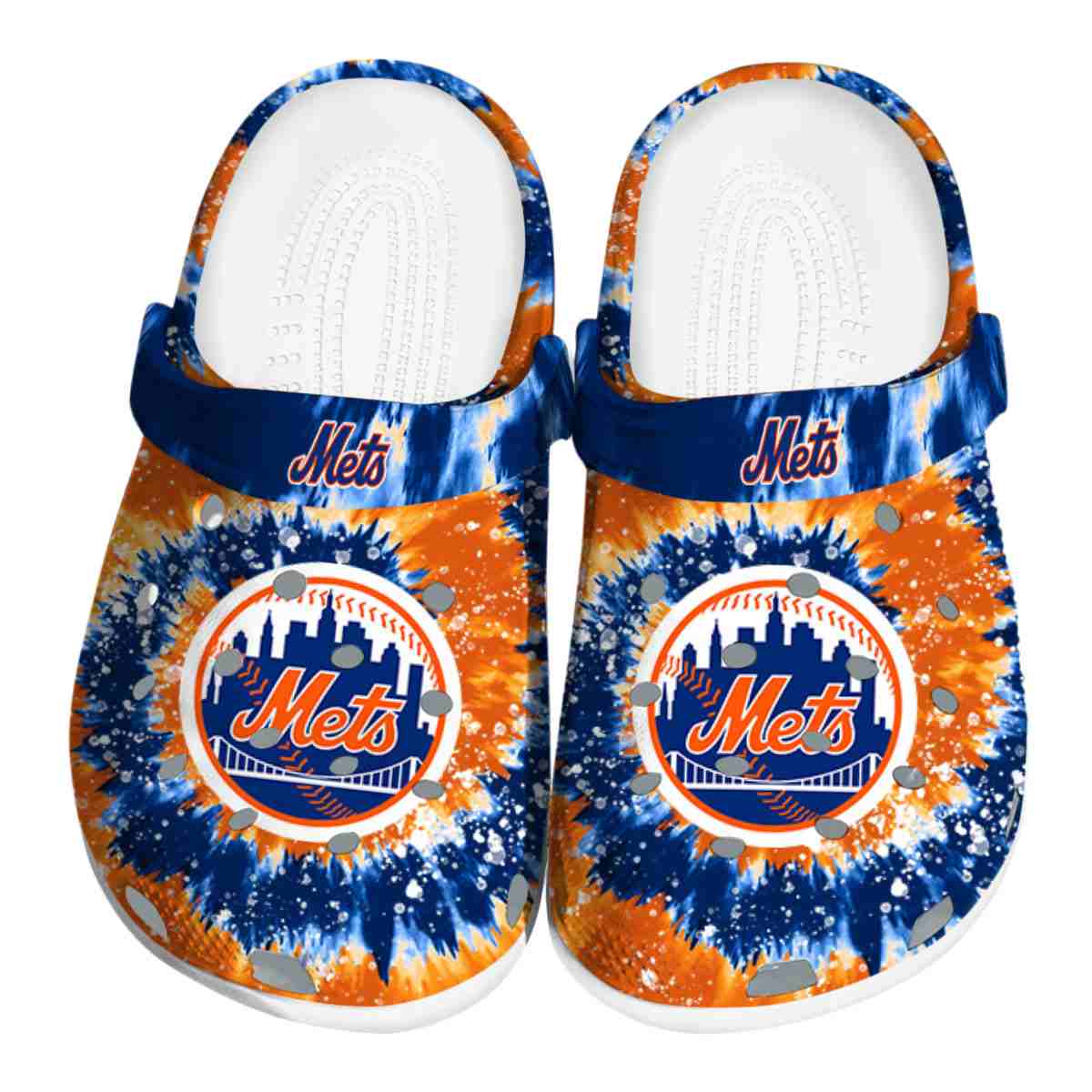 footwearmerch new york mets mlb sport crocs crocband clogs shoes comfortable for men women and kids mqeub