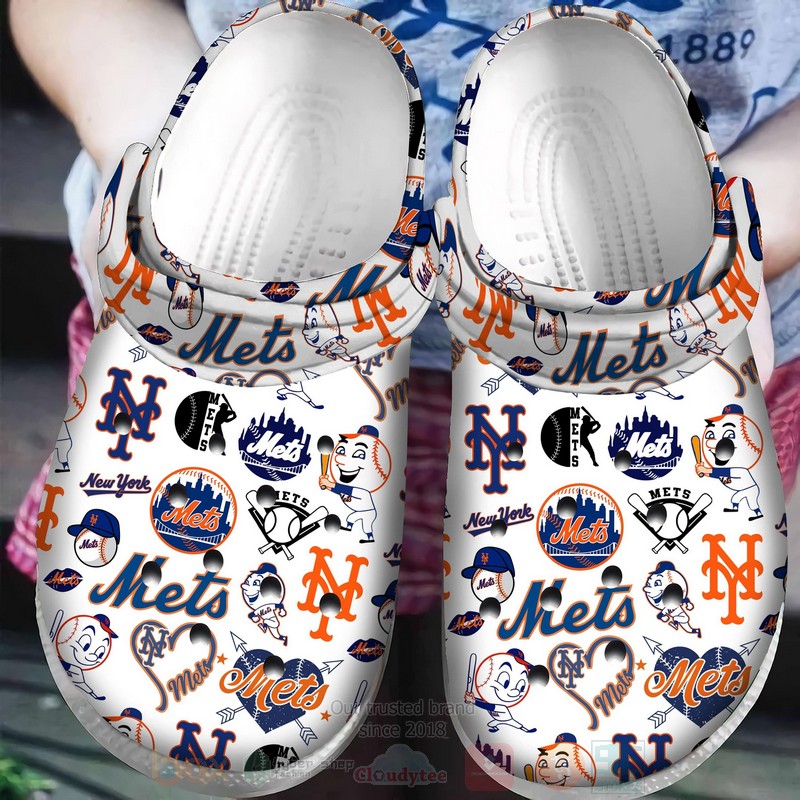 footwearmerch new york mets mlb sport crocs crocband clogs shoes comfortable for men women and kids ozrhm