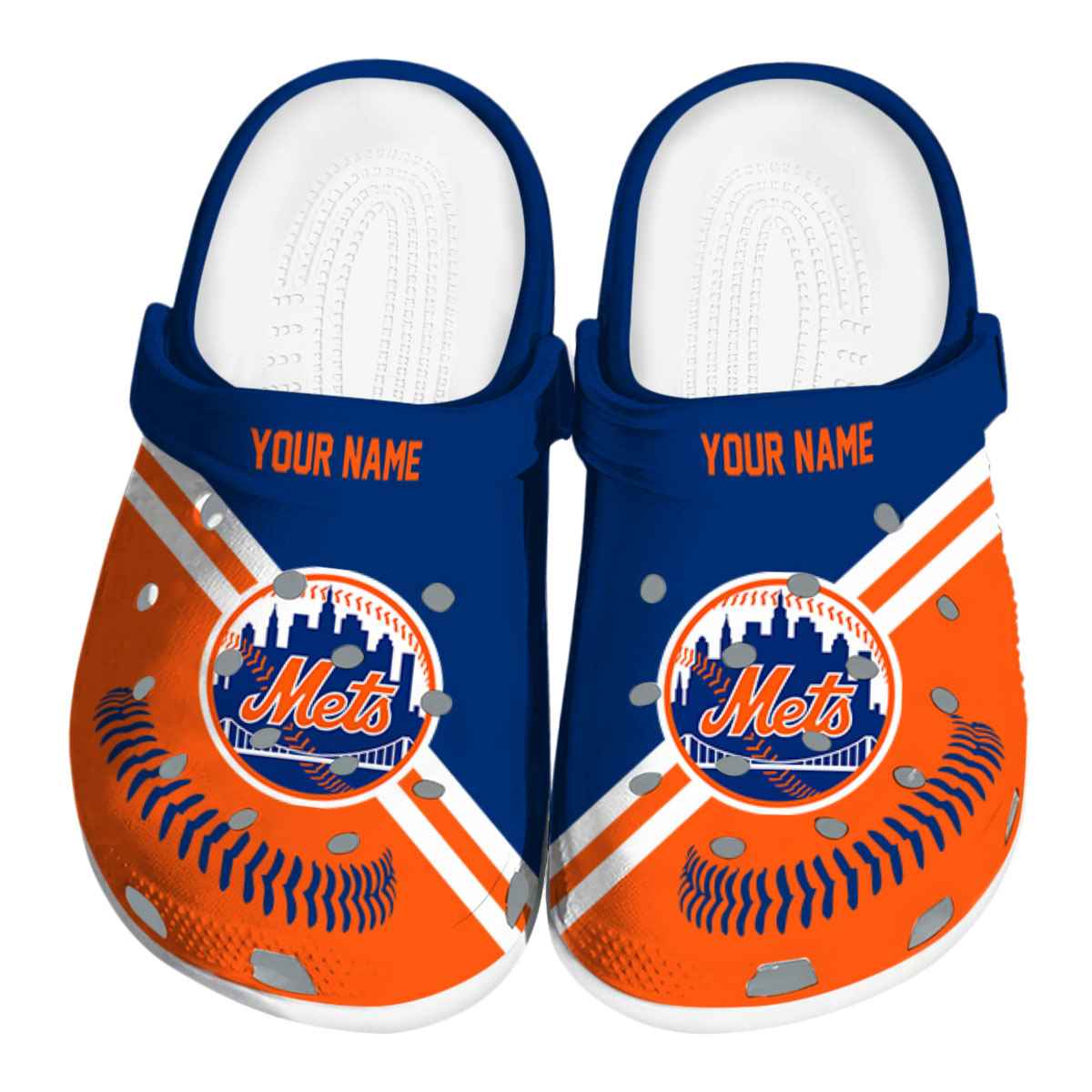 footwearmerch new york mets mlb sport crocs crocband clogs shoes comfortable for men women and kids vpugt