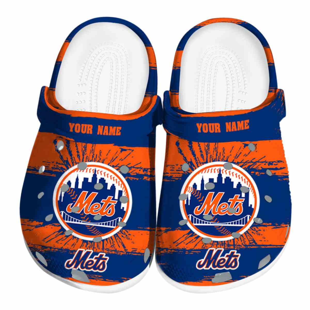 footwearmerch new york mets mlb sport crocs crocband clogs shoes comfortable for men women and kids wutjr