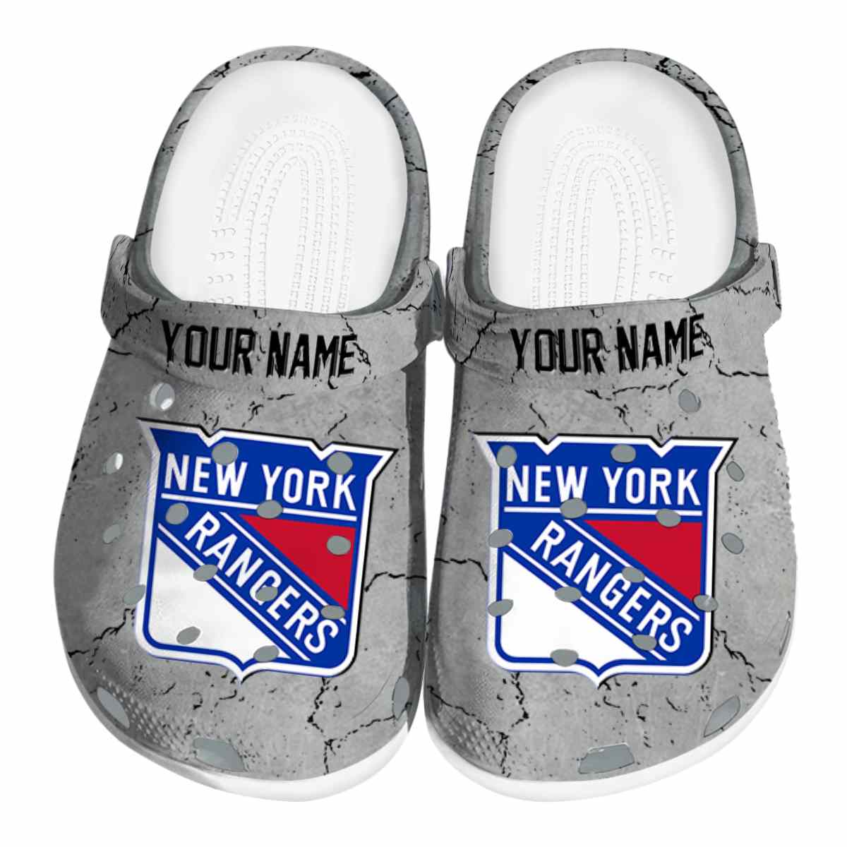 footwearmerch new york rangers nhl sport crocs crocband clogs shoes comfortable for men women and kids fmt5j