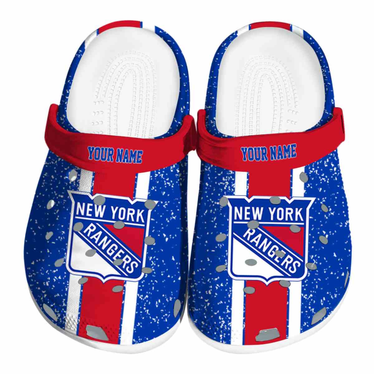 footwearmerch new york rangers nhl sport crocs crocband clogs shoes comfortable for men women and kids gksft