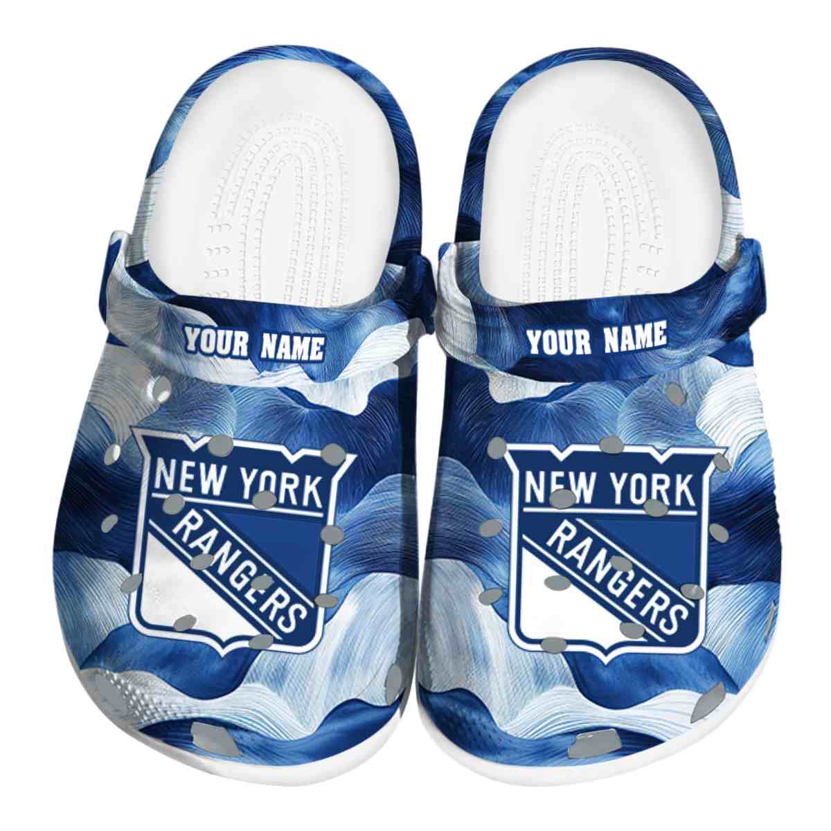 footwearmerch new york rangers nhl sport crocs crocband clogs shoes comfortable for men women and kids iqcgo
