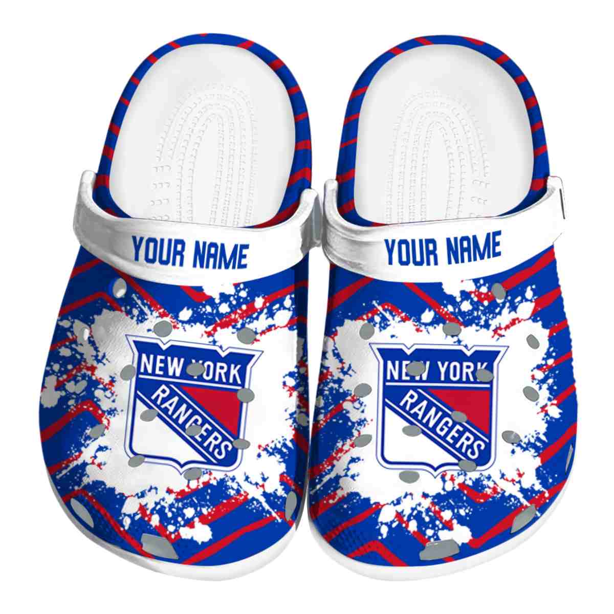 footwearmerch new york rangers nhl sport crocs crocband clogs shoes comfortable for men women and kids qw2wq