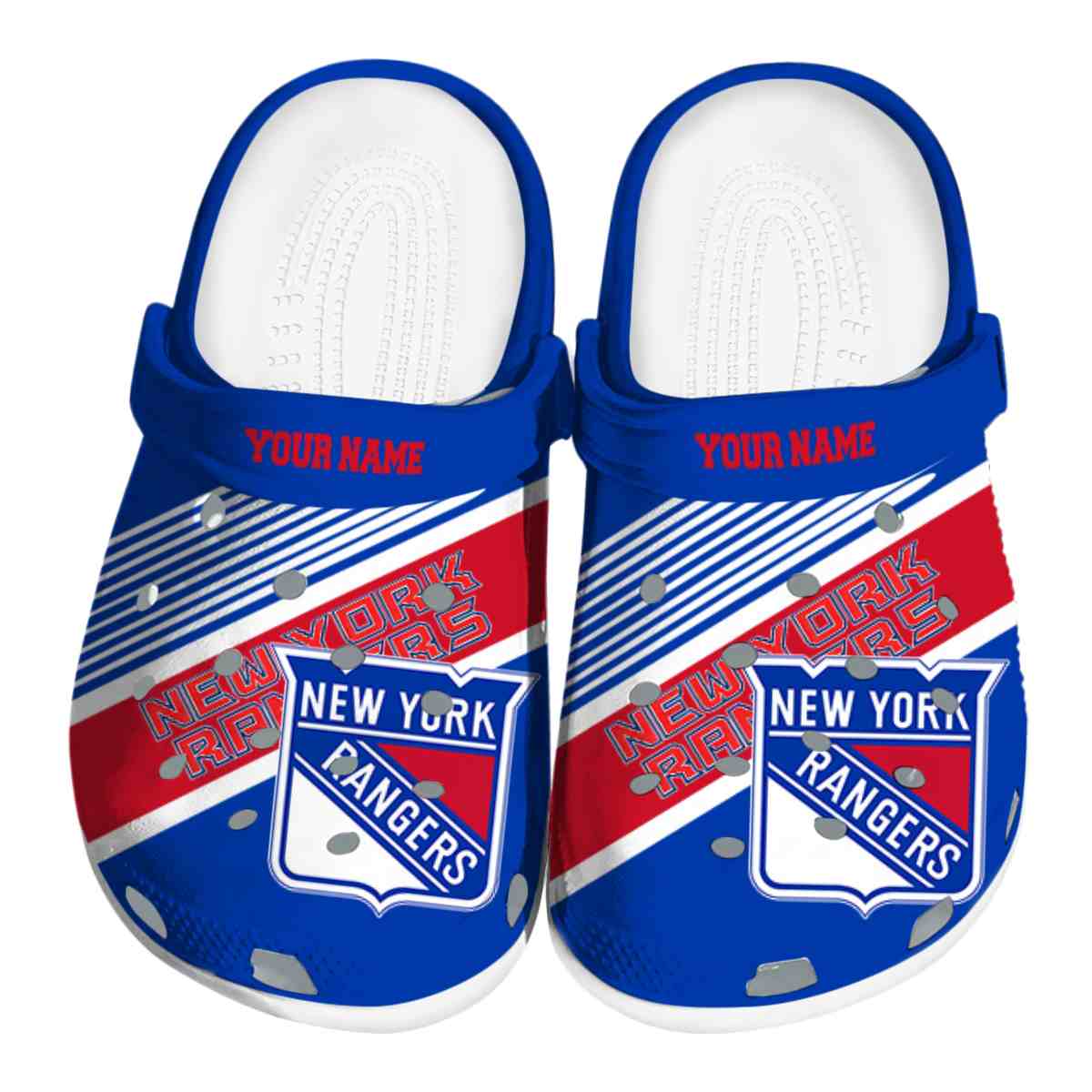footwearmerch new york rangers nhl sport crocs crocband clogs shoes comfortable for men women and kids yy66q