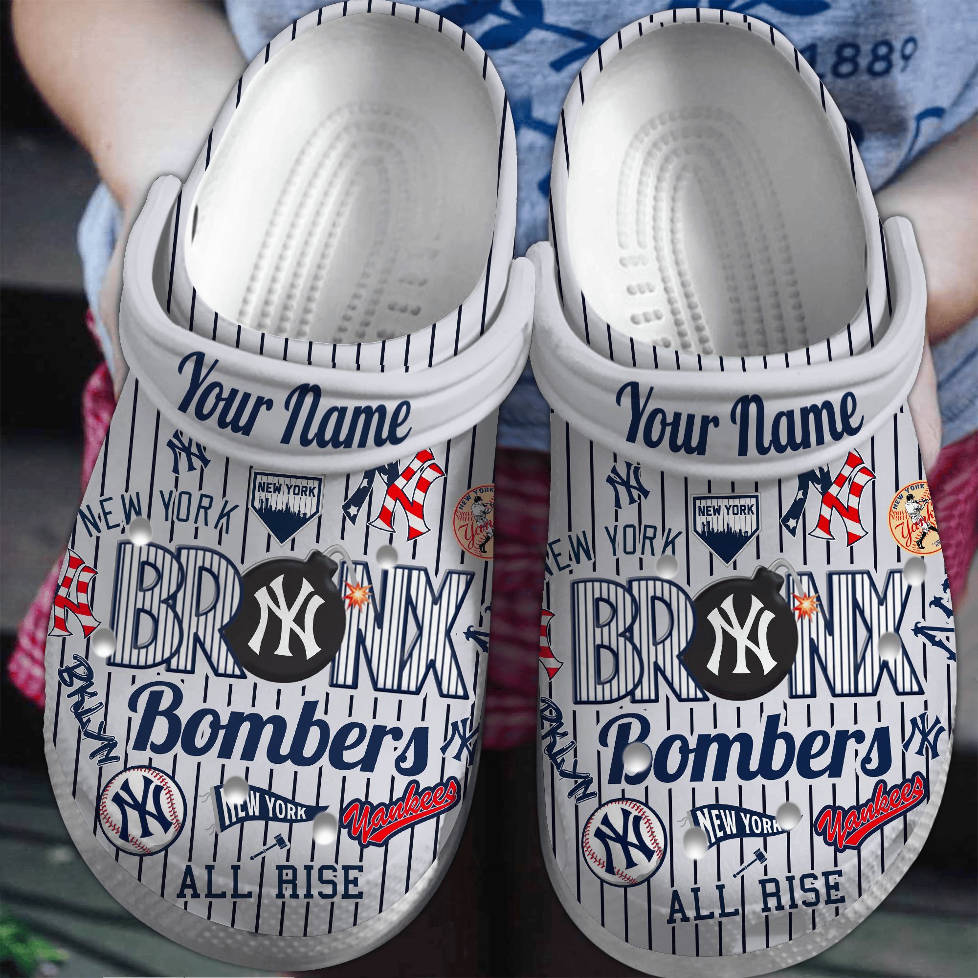 footwearmerch new york yankees baseball mlb sport crocs crocband clogs shoes comfortable for men women and kids xycwc