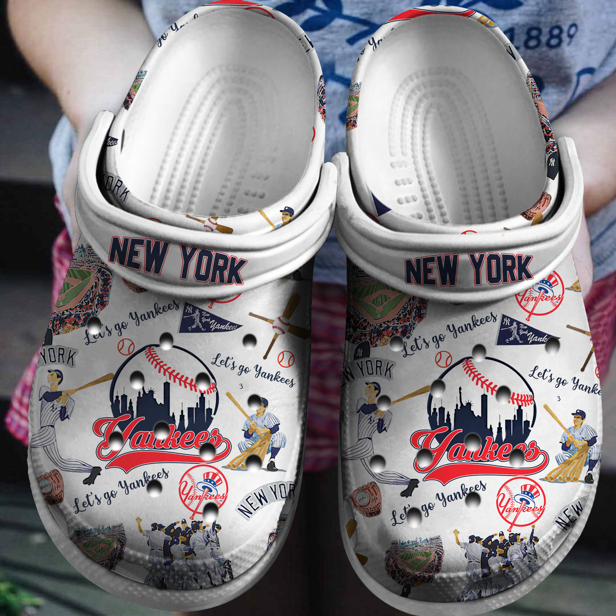 footwearmerch new york yankees mlb sport crocs crocband clogs shoes comfortable for men women and kids gzsgp