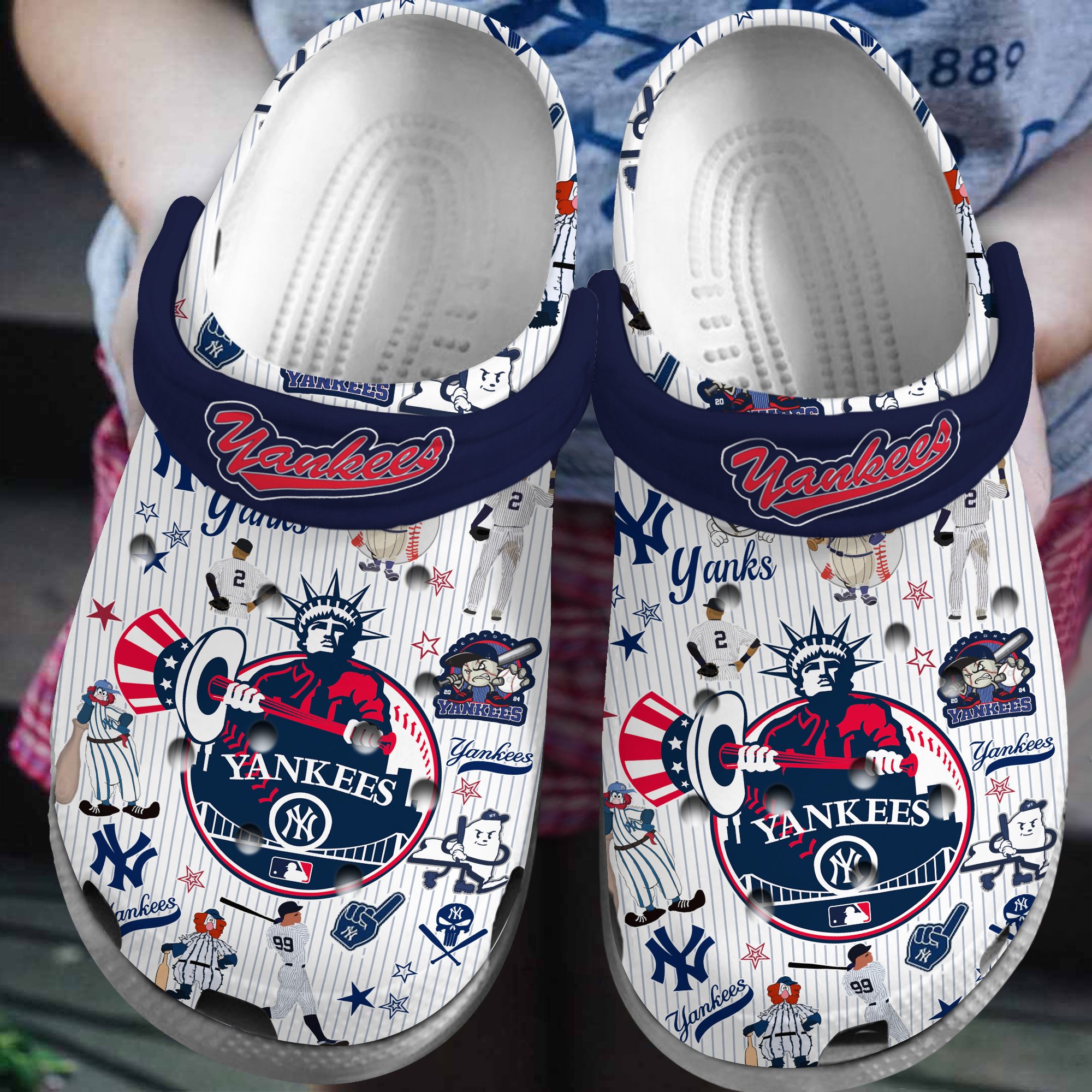 footwearmerch new york yankees mlb sport crocs crocband clogs shoes comfortable for men women and kids oew8f