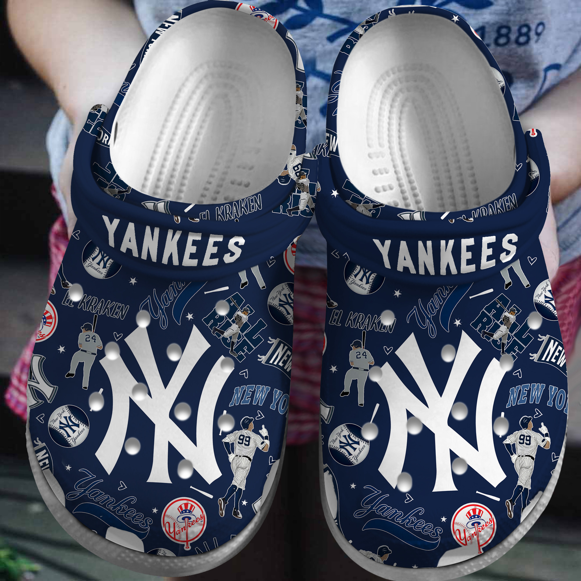 footwearmerch new york yankees mlb sport crocs crocband clogs shoes comfortable for men women and kids xvj65
