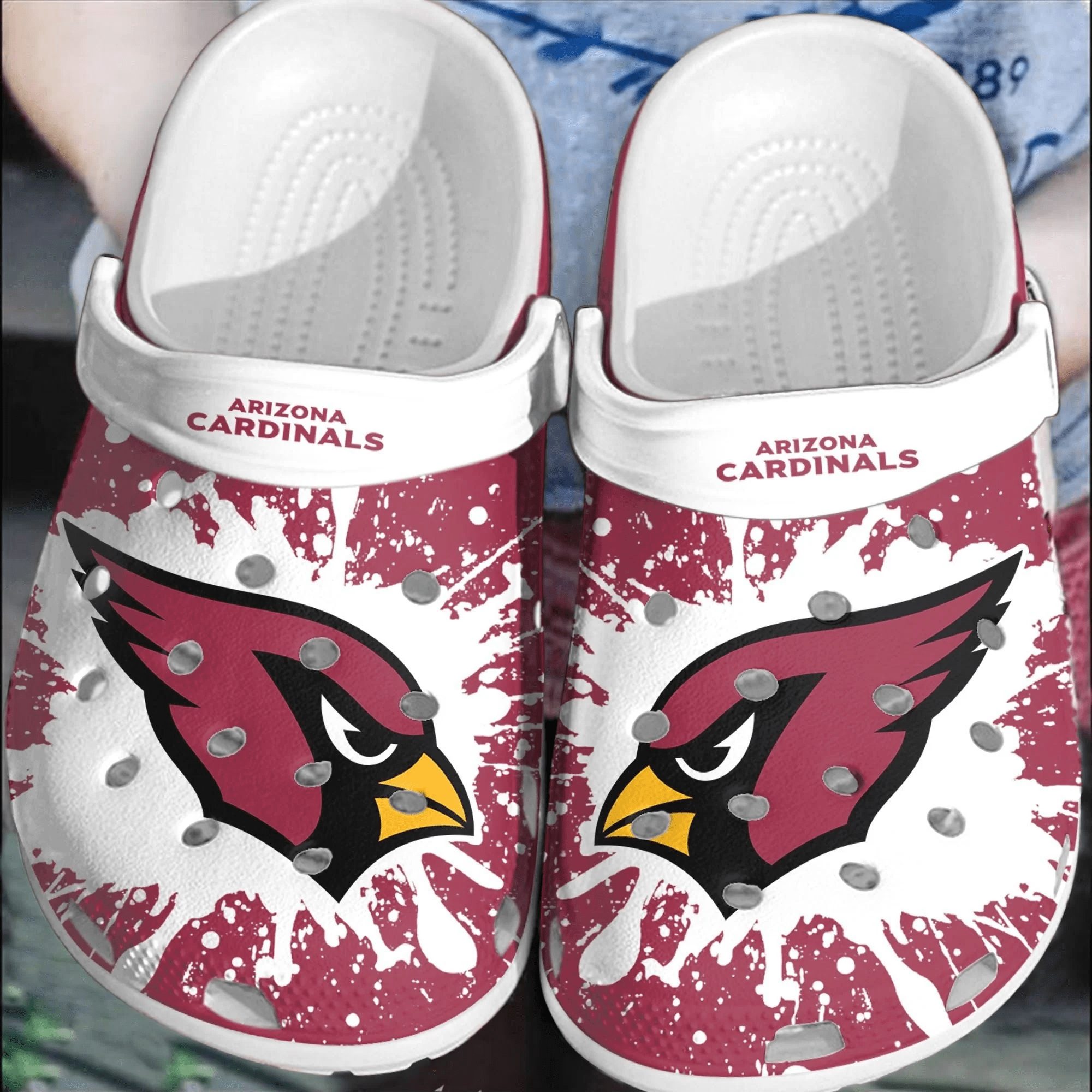 footwearmerch nfl arizona cardinals football crocs crocband clogs comfortable shoes for men women pcd8r