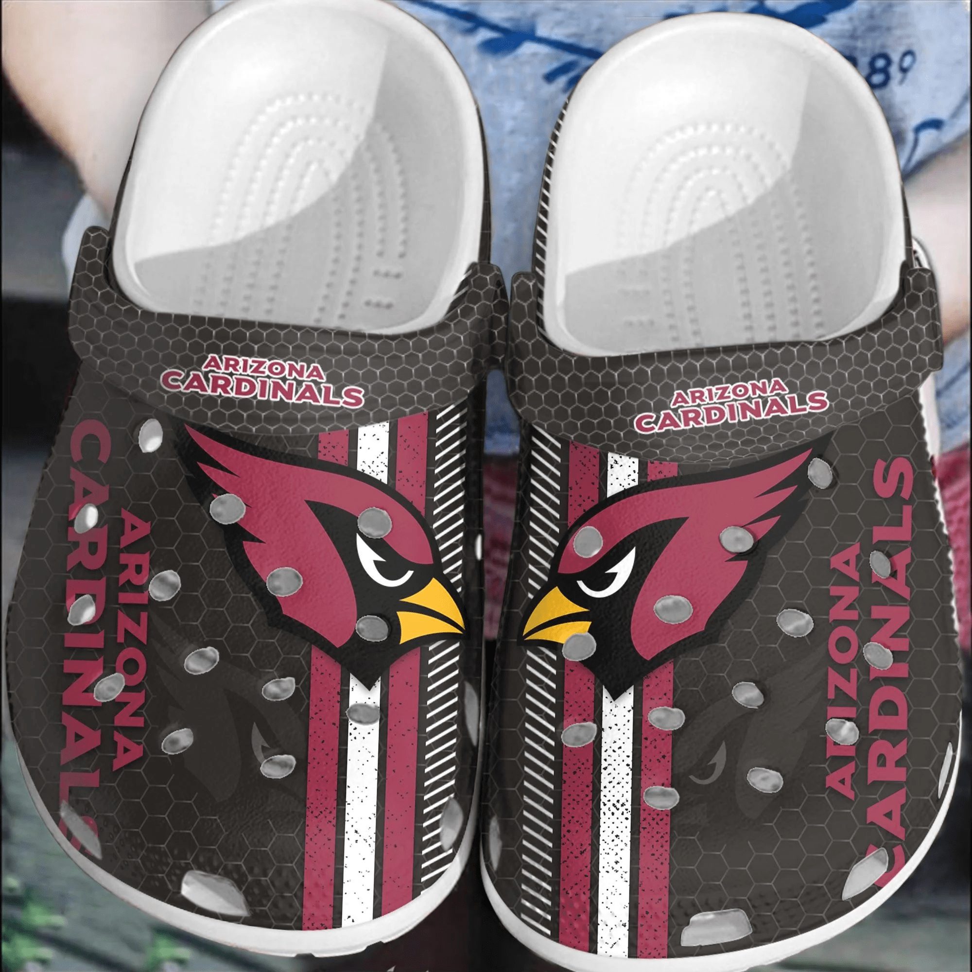 footwearmerch nfl arizona cardinals football crocs crocband comfortable clogs shoes for men women fdush
