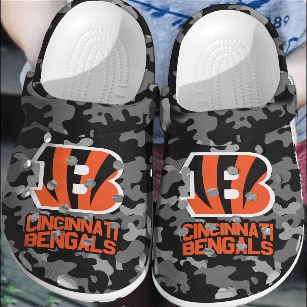 footwearmerch nfl cincinnati bengals football crocband clogs crocs shoes comfortable for men women cwvia
