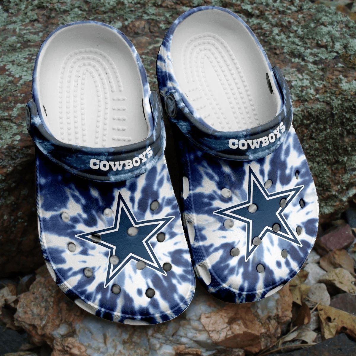 footwearmerch nfl dallas cowboys football crocs crocband clogs shoes comfortable for men women wlsg1