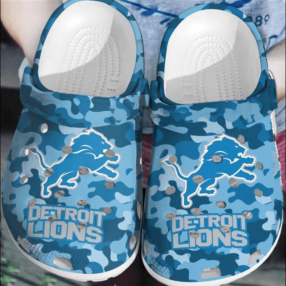 footwearmerch nfl detroit lions football clogs crocs crocband comfortable shoes for men women xchdi