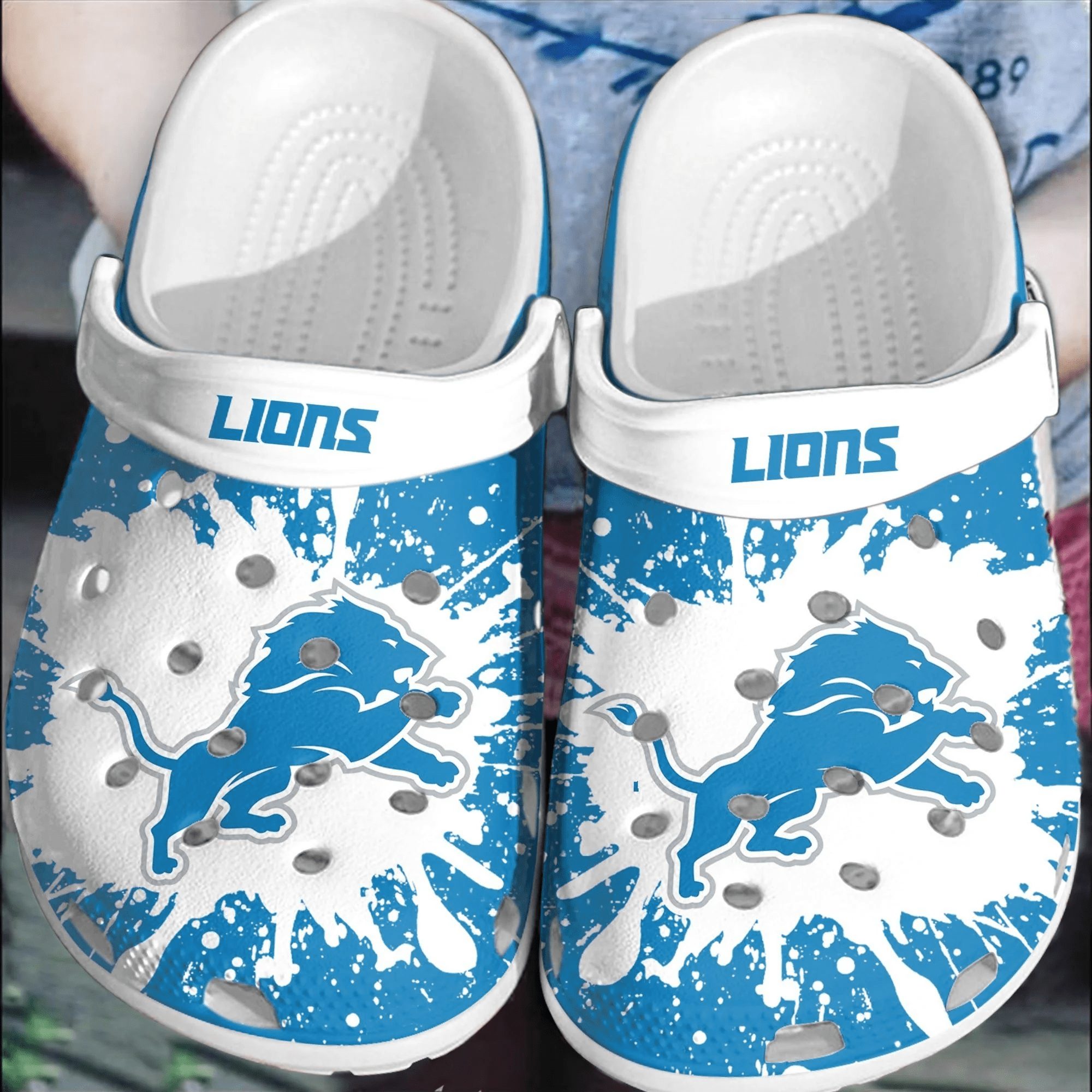 footwearmerch nfl detroit lions football crocband comfortable clogs shoes crocs for men women ux7v8