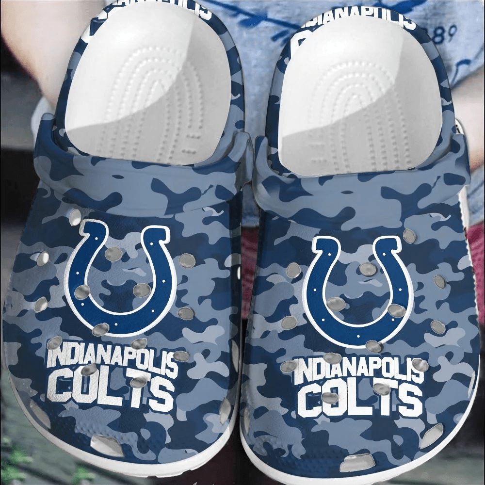 footwearmerch nfl indianapolis colts football clogs shoes crocband crocs comfortable for men women fxcau