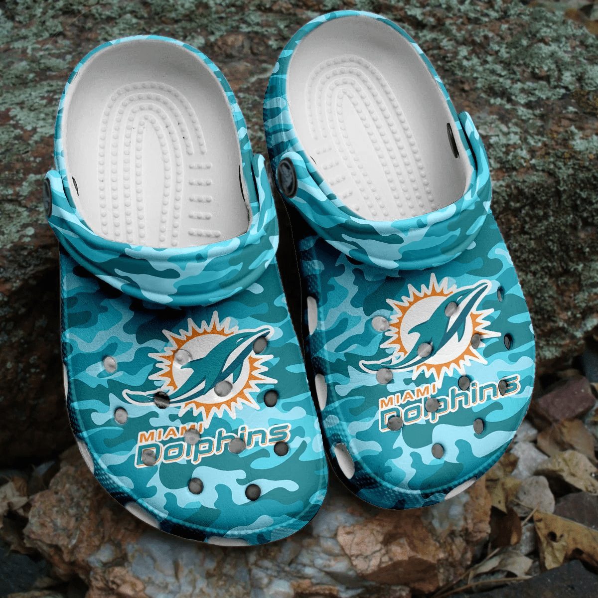 footwearmerch nfl miami dolphins football crocs crocband clogs shoes comfortable for men women hrsfl