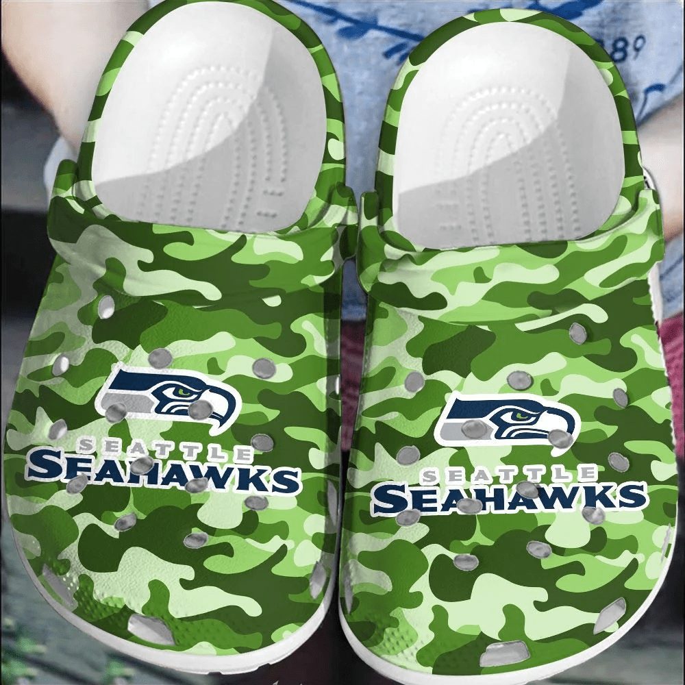 footwearmerch nfl seattle seahawks crocsclogs shoes crocband comfortable for men women fqyus