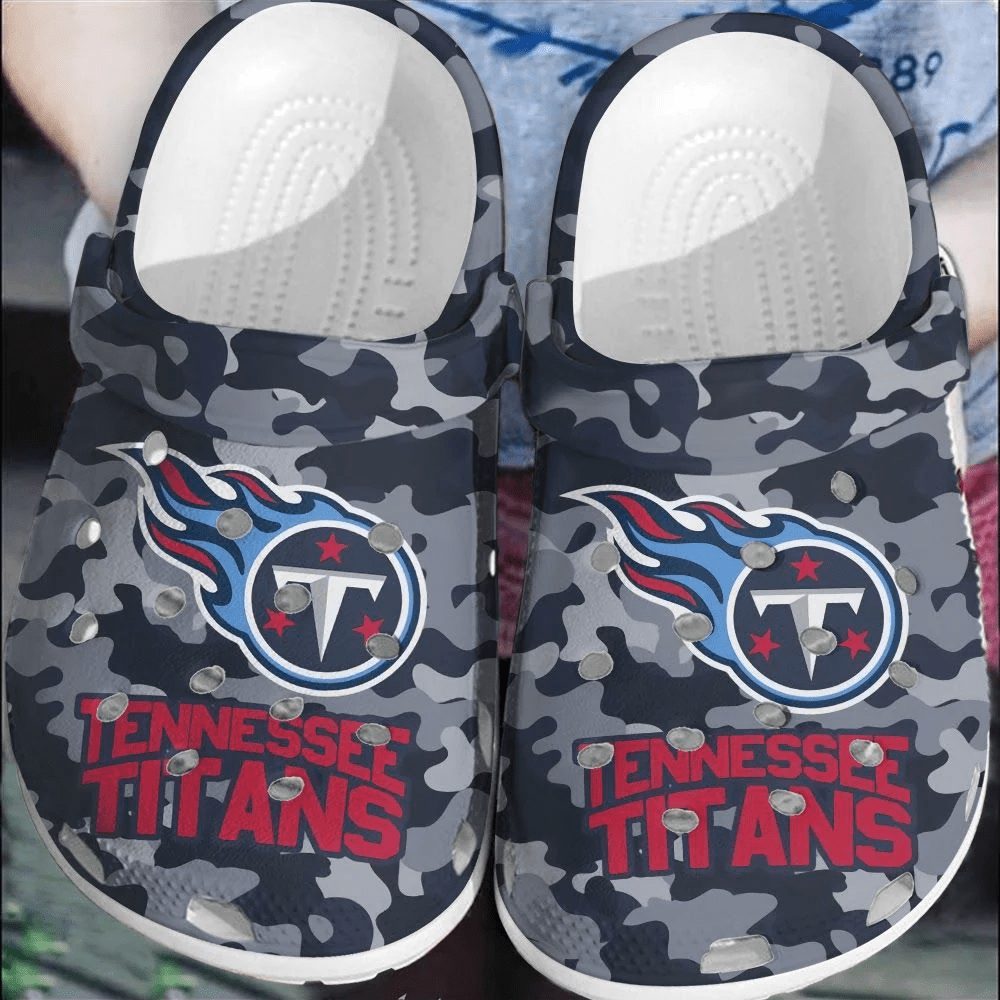 footwearmerch nfl tennessee titans crocsshoes comfortable clogs crocband for men women ho1og