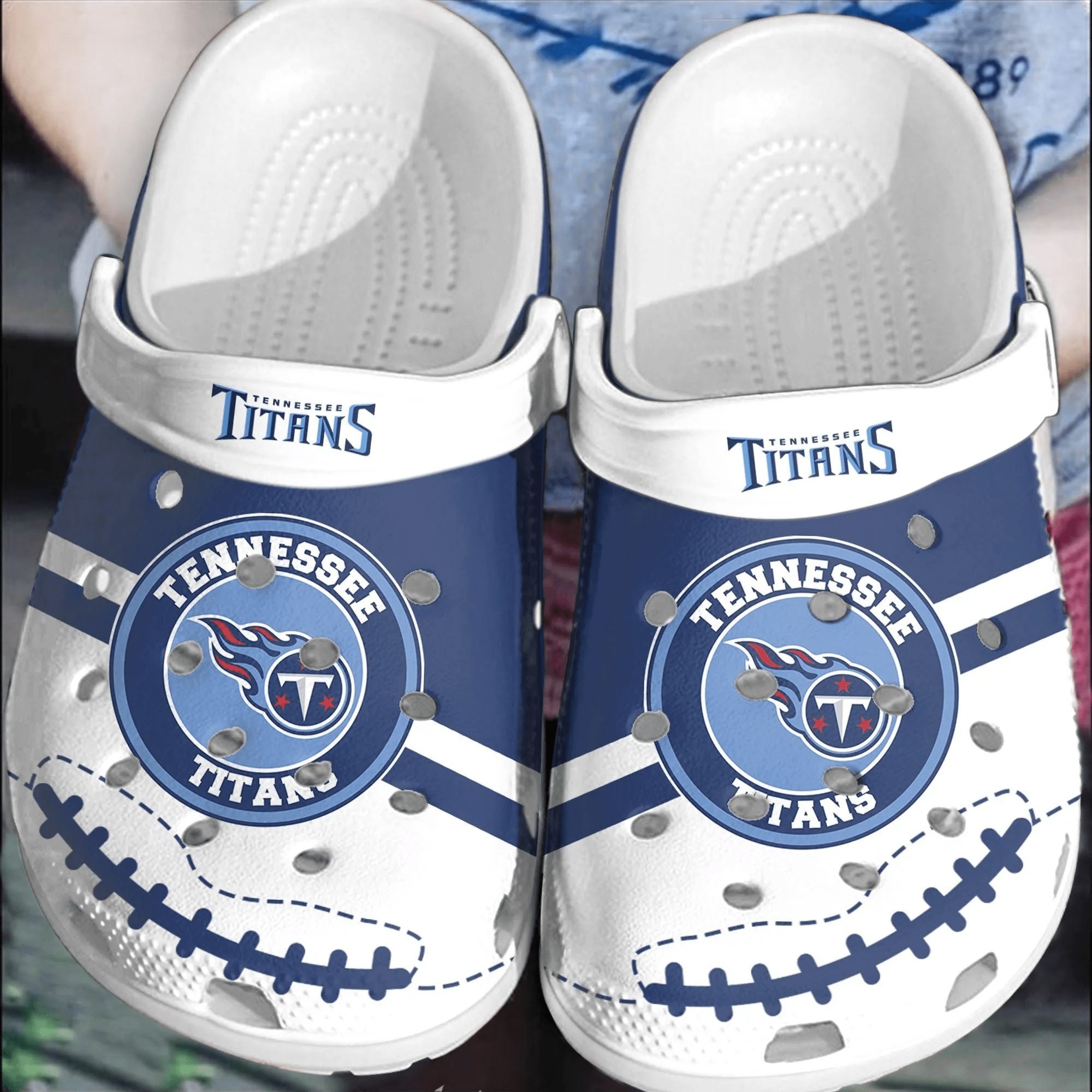 footwearmerch nfl tennessee titans crocsshoes crocband comfortable clogs for men women wwggi