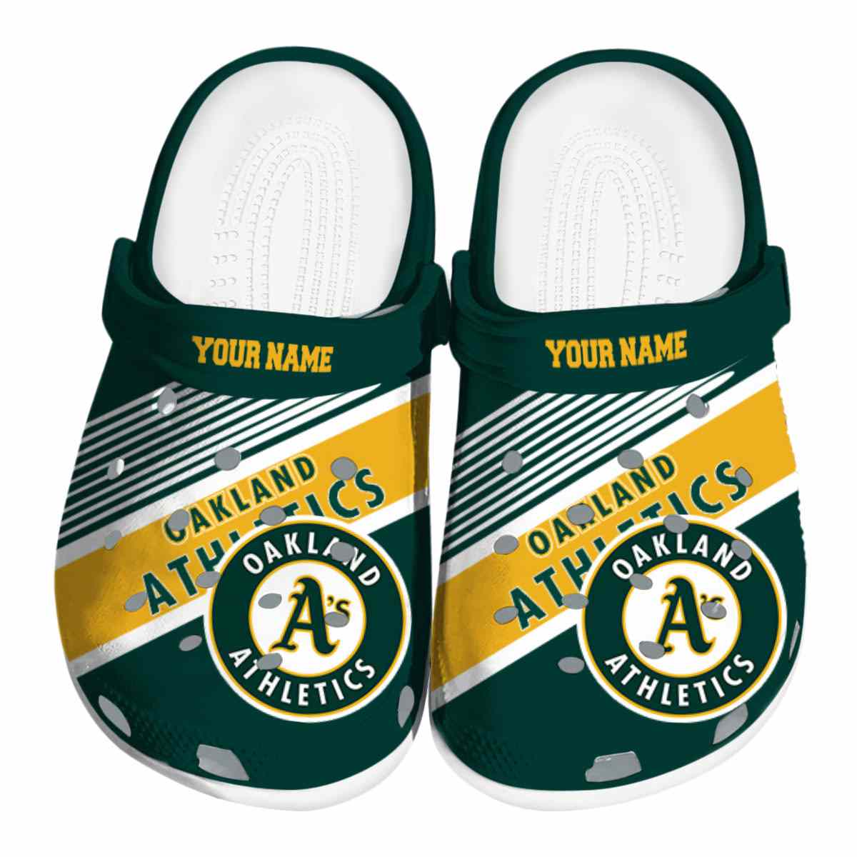 footwearmerch oakland athletics mlb sport crocs crocband clogs shoes comfortable for men women and kids 2dhbd
