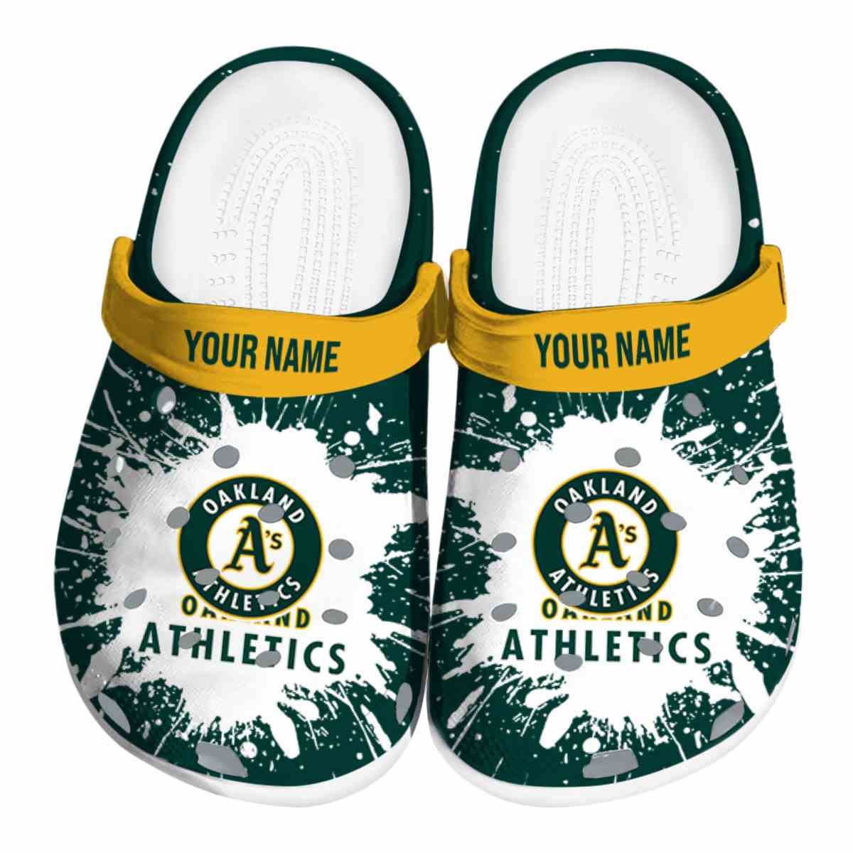 footwearmerch oakland athletics mlb sport crocs crocband clogs shoes comfortable for men women and kids 44u1o