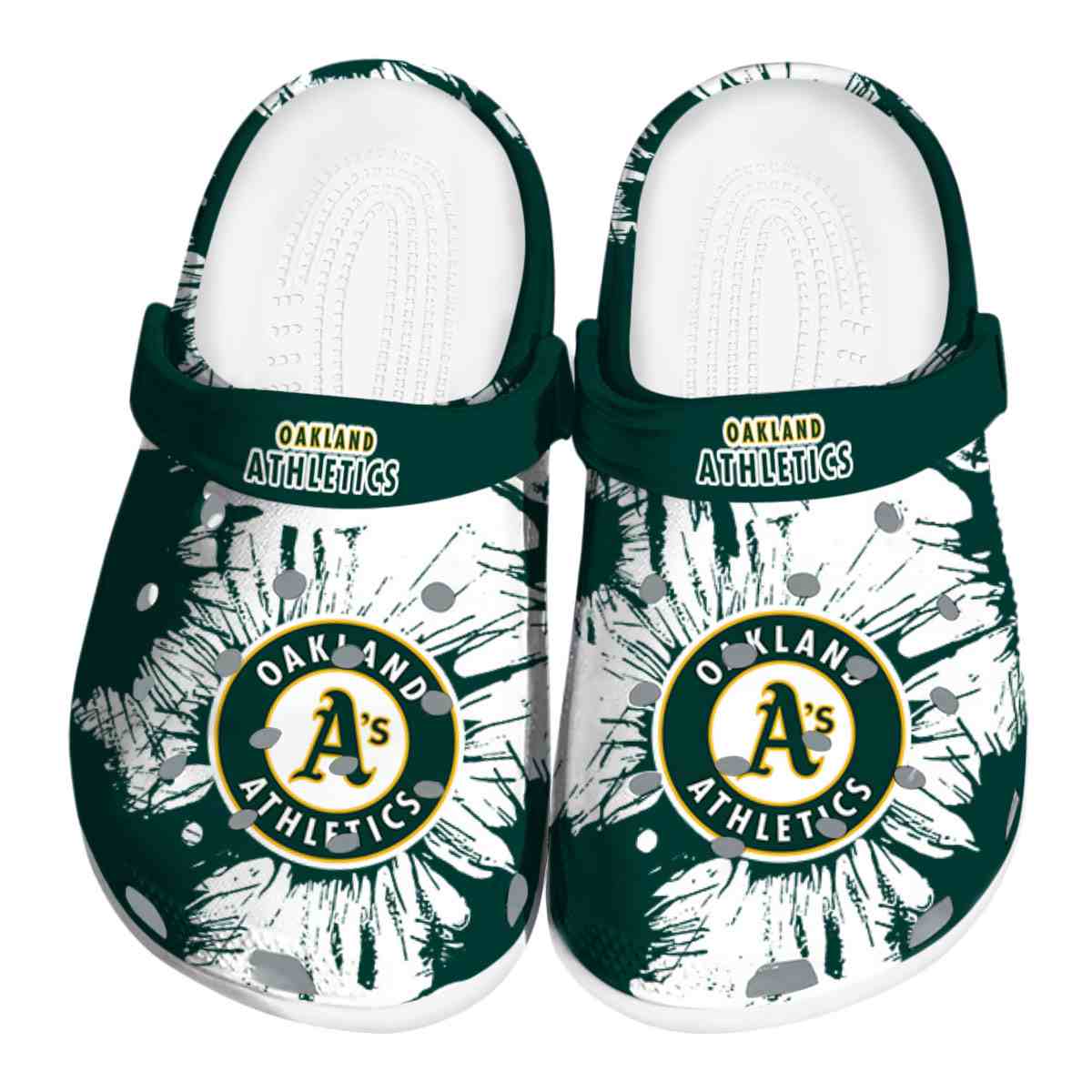 footwearmerch oakland athletics mlb sport crocs crocband clogs shoes comfortable for men women and kids fqxu6