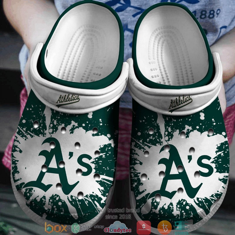 footwearmerch oakland athletics mlb sport crocs crocband clogs shoes comfortable for men women and kids kzunr