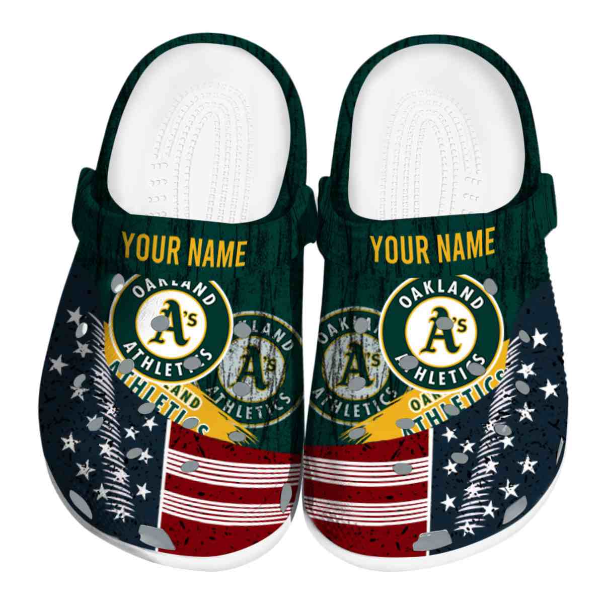 footwearmerch oakland athletics mlb sport crocs crocband clogs shoes comfortable for men women and kids owqgn