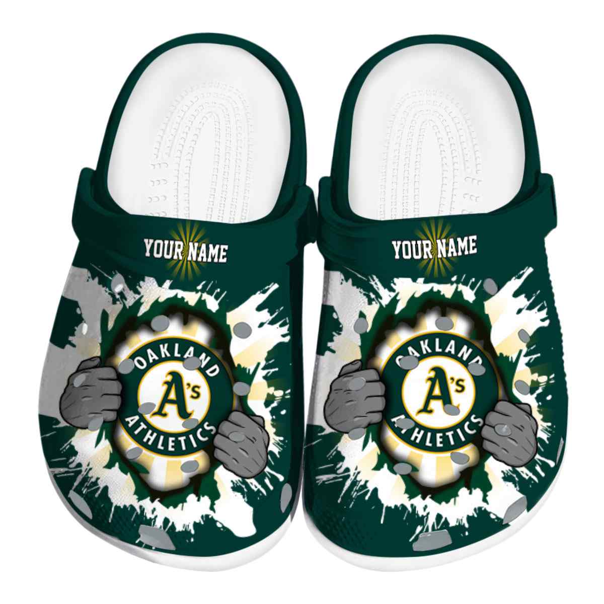 footwearmerch oakland athletics mlb sport crocs crocband clogs shoes comfortable for men women and kids sy9tx