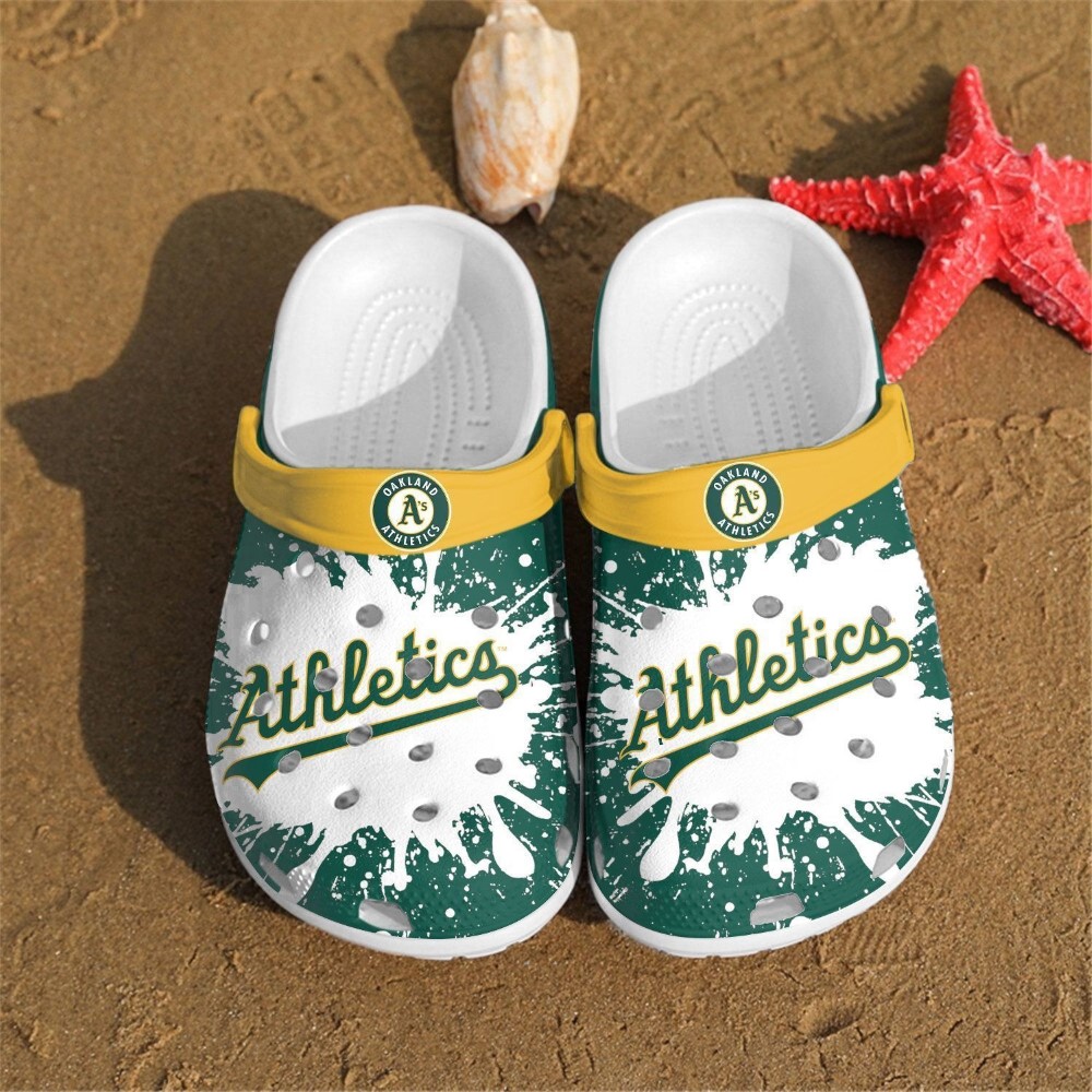 footwearmerch oakland athletics mlb sport crocs crocband clogs shoes comfortable for men women and kids ufygs