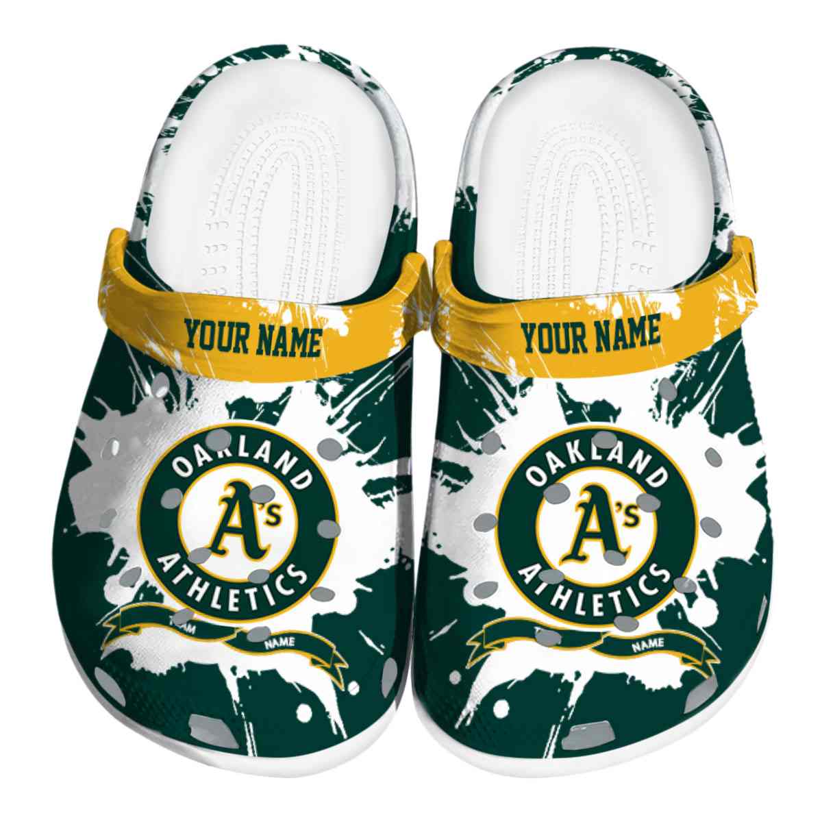 footwearmerch oakland athletics mlb sport crocs crocband clogs shoes comfortable for men women and kids zoakh