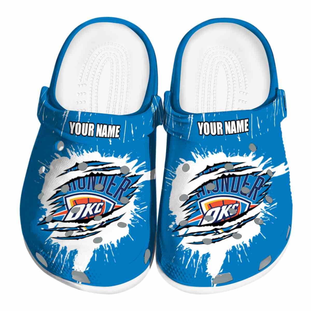 footwearmerch oklahoma city thunder nba sport crocs crocband clogs shoes comfortable for men women and kids 1vdch