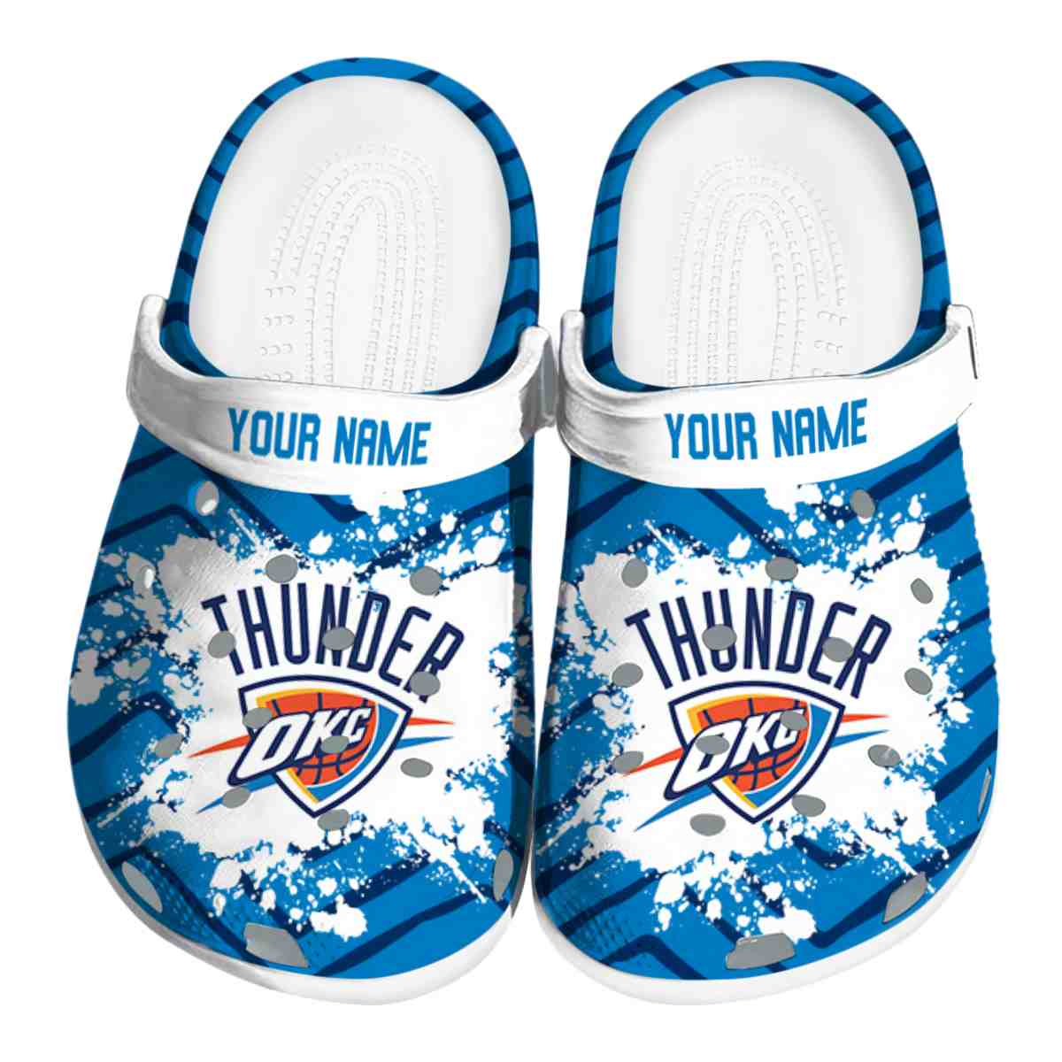 footwearmerch oklahoma city thunder nba sport crocs crocband clogs shoes comfortable for men women and kids dol2x