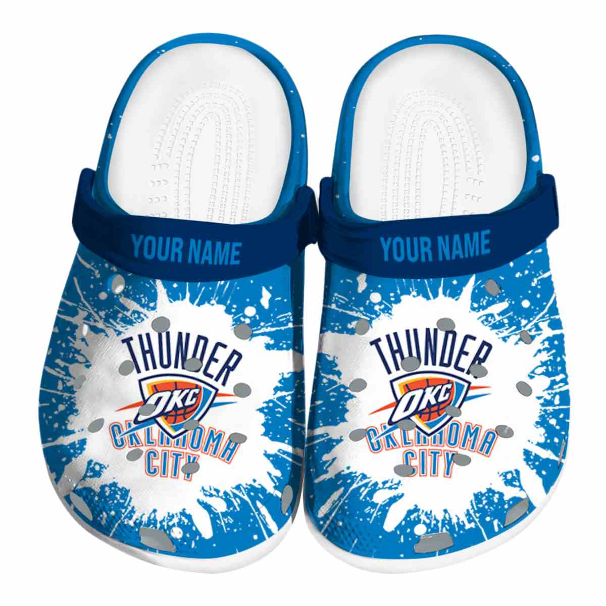 footwearmerch oklahoma city thunder nba sport crocs crocband clogs shoes comfortable for men women and kids khbnn